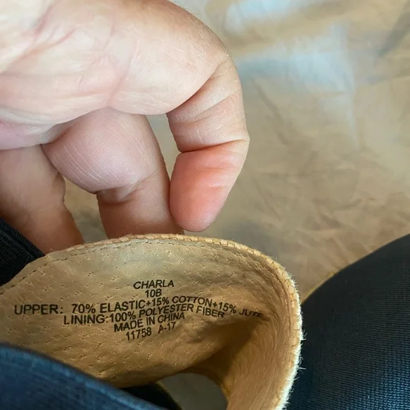 Ralph Lauren navy espadrilles size 10 Charla style - Picture 4 of 6